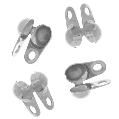 4mm Stainless steel 304 Ball Chain Crimp Connector x4