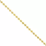 2mm 304 stainless steel Ball link chain - Gold x1m