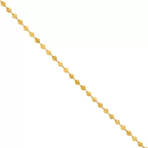4mm 304 stainless steel ball link chain - Gold x50cm