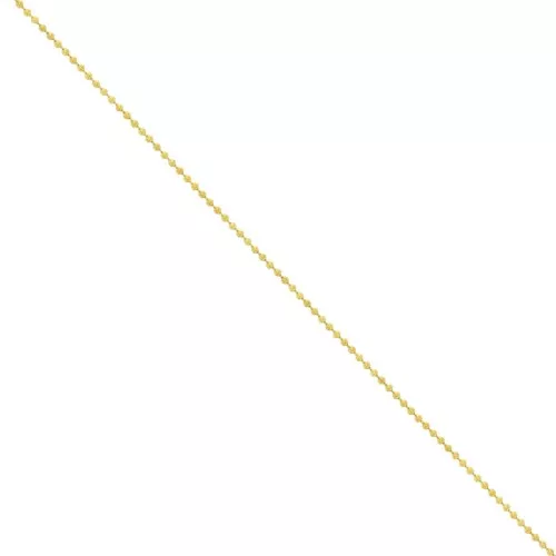 1.5mm Gold plated stainless steel ball chain x50cm
