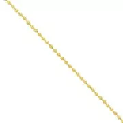 1.5mm Gold plated stainless steel ball chain x50cm