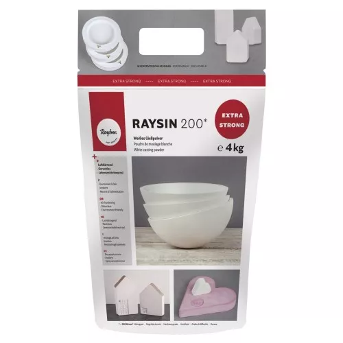Raysin 200 - White ceramic powder for moulding - Ultra strong x4kg