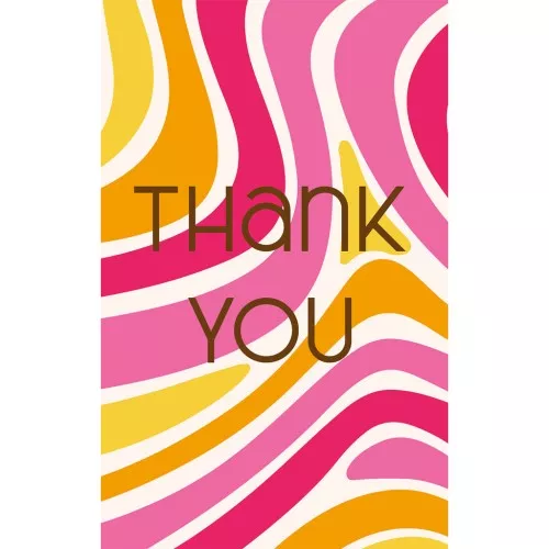 Jewelry cards - Thank You cards - Multi rose - Yellow x10