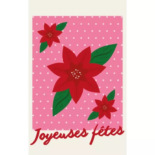Jewelry cards - Thank you cards - Happy Holidays - Pink - Red x10