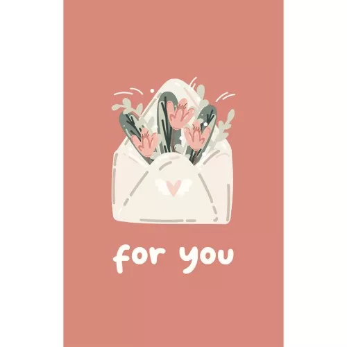 Jewelry cards - Thank you cards - For You - Old rose - Sage green x10