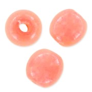Round beads Shiny 3mm Peach Coral x50|raw }}