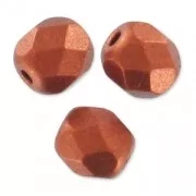 Fire Polished faceted round beads 3mm Copper x50