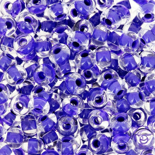 Preciosa Seed beads 6/0 4 mm - Terra Intensive - Lilac Lined x20g