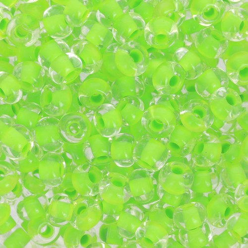 Preciosa Seed beads 6/0 4 mm - Terra Intensive - Lime Green Lined x20g