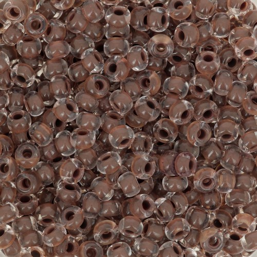 Preciosa Seed beads 8/0 3 mm - Terra Intensive - Chocolate Brown Lined x20g