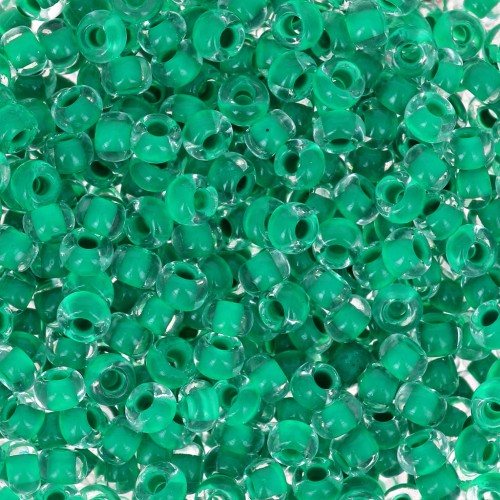 Preciosa Seed Beads 8/0 3 mm - Terra Intensive - Sea Green Lined x 20 g