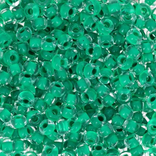 Preciosa Seed Beads 8/0 3 mm - Terra Intensive - Sea Green Lined x 20 g