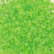 Preciosa Seed Beads 8/0 3 mm - Terra Intensive - Lime Green Lined x 20 g