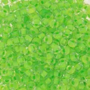 Preciosa Seed Beads 8/0 3 mm - Terra Intensive - Lime Green Lined x 20 g
