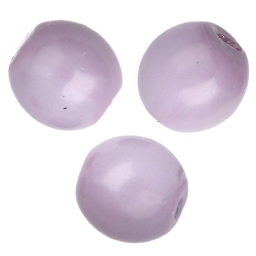Round beads Shiny 3mm Lilac x50