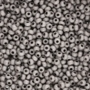 Preciosa Seed Beads 11/0 2 mm - Solgel - Grey 3 Dyed Chalkwhite x 20 g