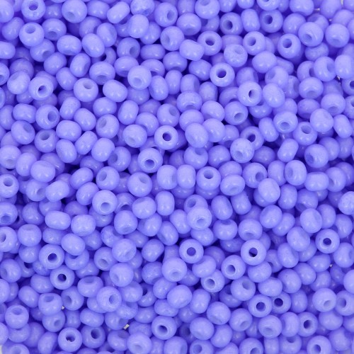 Preciosa Seed beads 11/0 2 mm - Solgel - Blue 3 Dyed Chalkwhite x20g