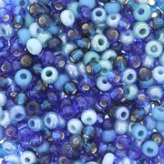 Preciosa Seed Beads 8/0 3 mm - Aqua Mix x20g