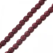 Round beads Shiny 2mm Cranberry x150