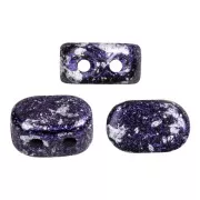 4x6mm Lipsi® Glass beads by Puca® - Tweedy Violet x10g
