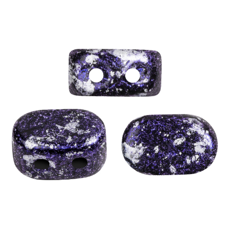 4x6mm Lipsi® Glass beads by Puca® - Tweedy Violet x10g