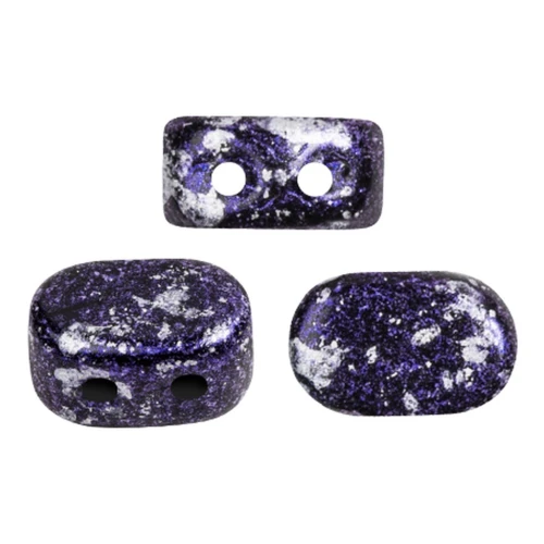 4x6mm Lipsi® Glass beads by Puca® - Tweedy Violet x10g