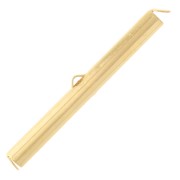 40mm Slide end tube for Miyuki seed beads & Delica - 3-micron gold-plated x1|raw }}