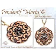 4x6mm Lipsi® Glass beads by Puca® - Full Vitrail Mat  x10g