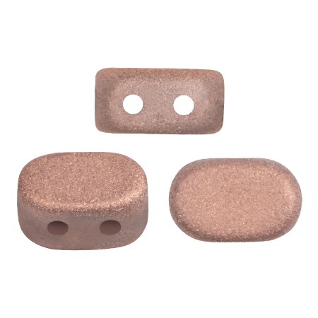 4x6mm Lipsi® Glass beads by Puca® - Full Capri Gold Mat x10g