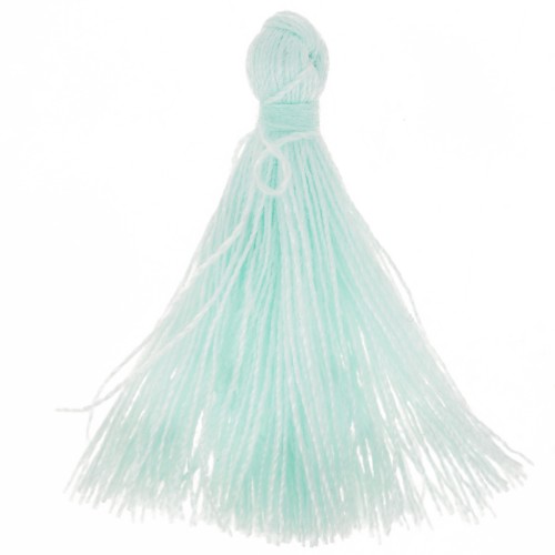Cotton tassel 27-30mm - Light Cyan