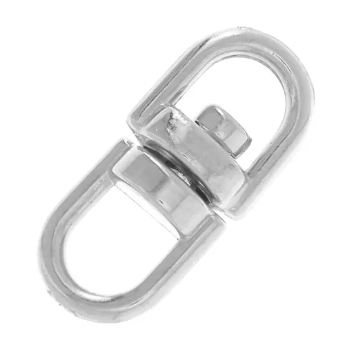 Connector key ring 14 mm argenté x1