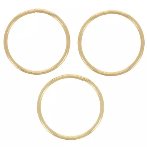 10x0.7mm Jumprings open - Gold plated x50