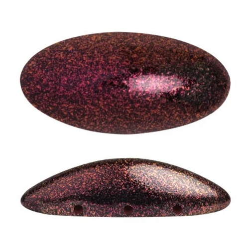 20x10mm Athos 3D 3 holes® by Puca® - Dark Violet Metallic Mat x1