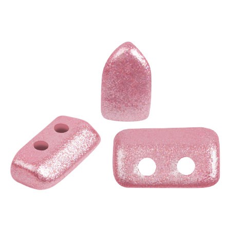 2x5mm Glass beads Piros® by Puca® - Pink Pearl x10g