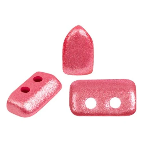 2x5mm Glass beads Piros® by Puca® - Dark Rose Pearl x10g