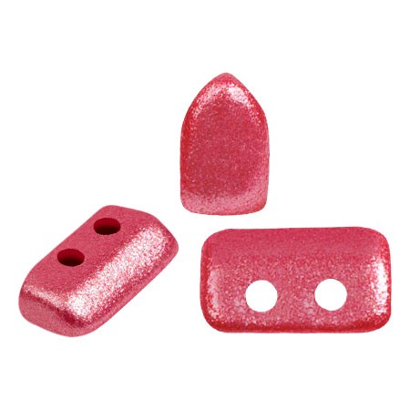 2x5mm Glass beads Piros® by Puca® - Coral Pearl x10g