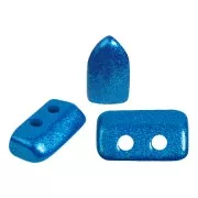 2x5mm Glass beads Piros® by Puca® - Capri Blue Pearl x10g