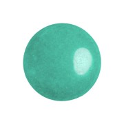 18mm Round glass cabochon by Puca® - Opaque Green Turquoise Luster x1