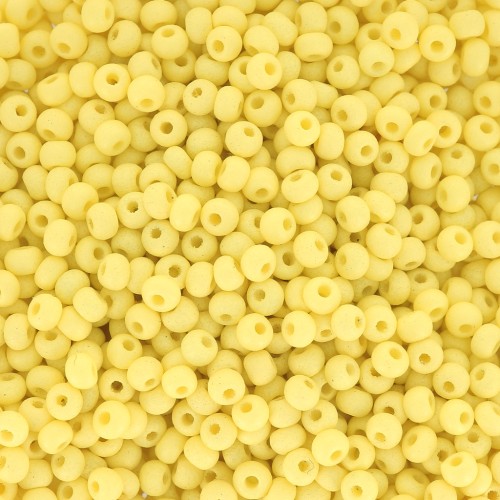 Preciosa Seed beads 11/0 2 mm - Permalux Light Yellow Mat x20g