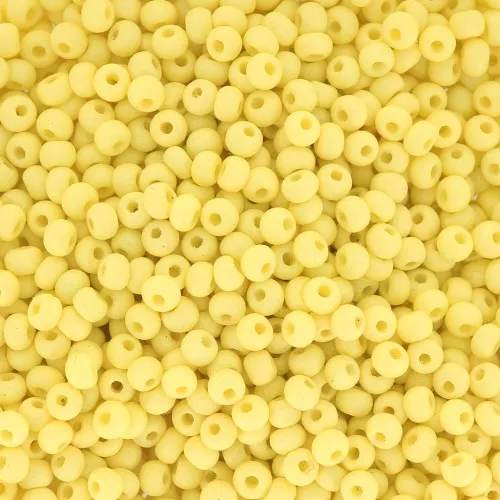 Preciosa Seed Beads 11/0 2 mm - Permalux Light Yellow Matte x 20 g