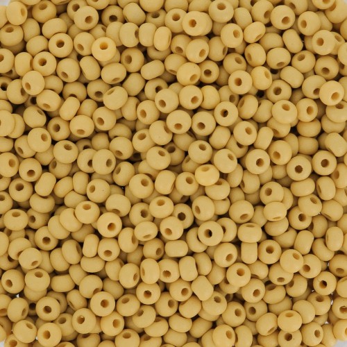 Preciosa Seed Beads 11/0 2 mm - Permalux Yellow Brown Matte x 20 g