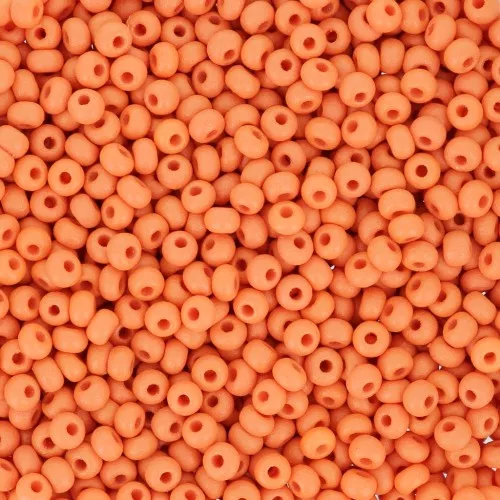 Preciosa Seed Beads 11/0 2 mm - Permalux Matte Orange x20g