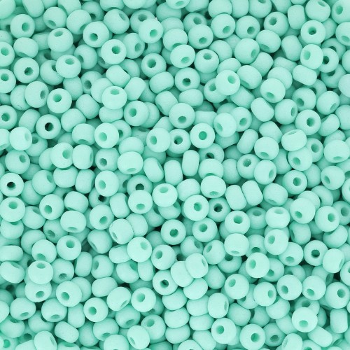 Preciosa Seed Beads 11/0 2 mm - Permalux Mint Matte x20g