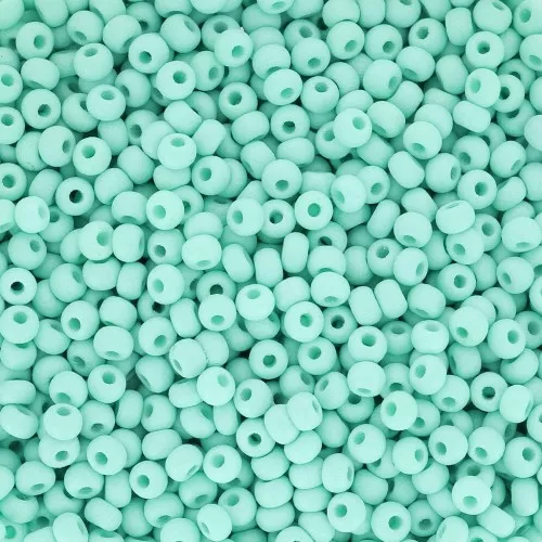 Preciosa Seed Beads 11/0 2 mm - Permalux Mint Matte x20g