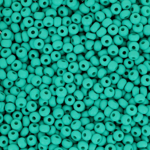 Preciosa Seed Beads 11/0 2 mm - Permalux Sea Green Matte x 20 g