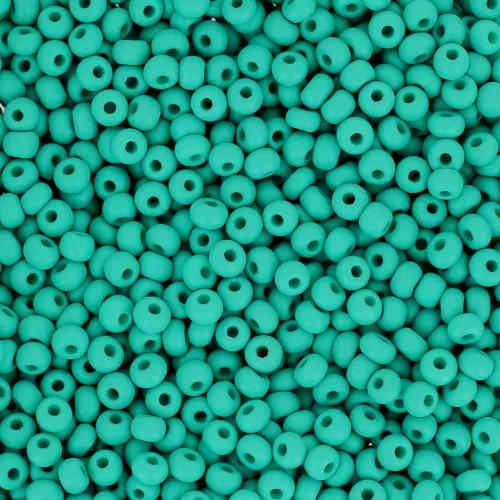 Preciosa Seed Beads 11/0 2 mm - Permalux Sea Green Matte x 20 g