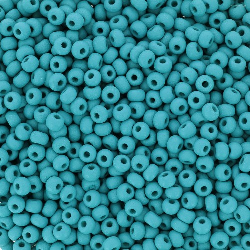 Preciosa Seed beads 11/0 2 mm - Permalux Teal Mat x20g
