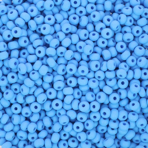 Preciosa Seed beads 11/0 2 mm - Permalux Light Blue Mat x20g
