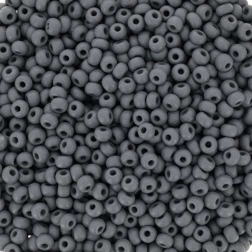 Preciosa Seed Beads 11/0 2 mm - Permalux Grey Matte x20g