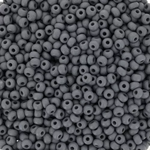 Preciosa Seed Beads 11/0 2 mm - Permalux Grey Matte x20g